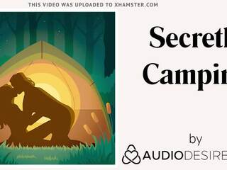 Secretly Camping (Erotic Audio adult clip for Women, tempting ASMR)