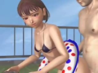 9d ázijské mladý samice dostane fucked podľa the bazén bočné: zadarmo sex 89